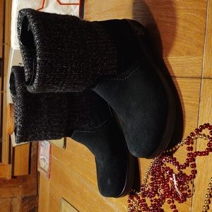 Alegria Leg Warmer Black Suede Boot Sz. 39